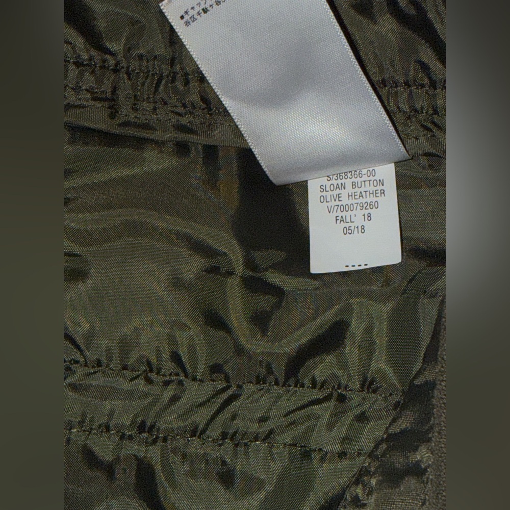 NWOT Banana Republic Sloan Button Olive Heather Trouser Pants Size:2 - Picture 9 of 9